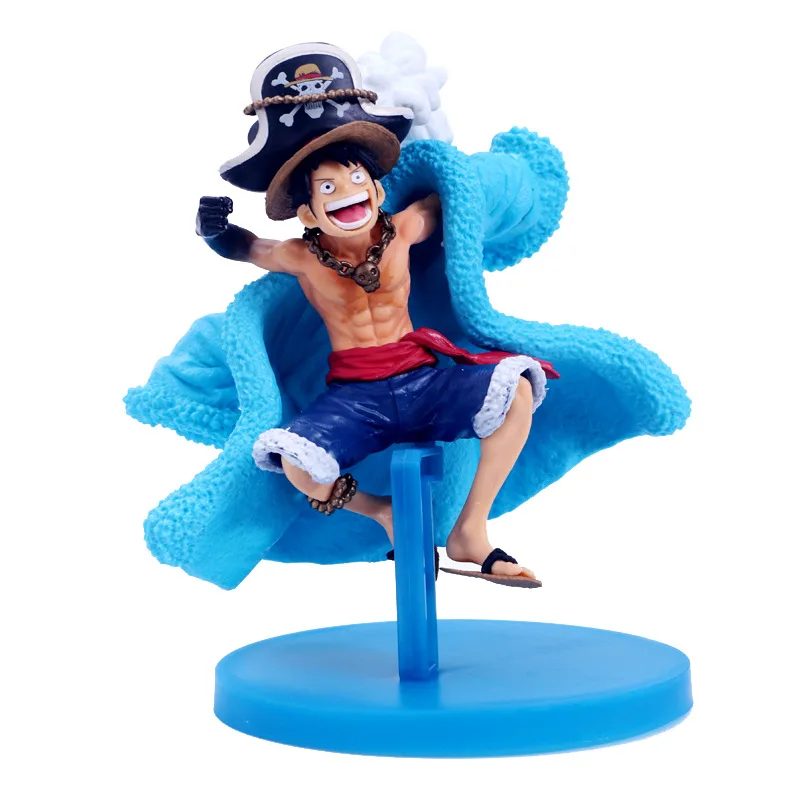 Аниме figura 17 см de una pieza mono D Luffy 20th aniversario azul LuffyPVC figua coleccionable modelo игрушки regalo|Игровые