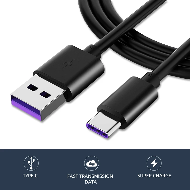 Robotsky 5A быстрозаряжающий кабель с разъемом USB C для Huawei Mate 20 P20 Pro Honor 10 супер быстрое