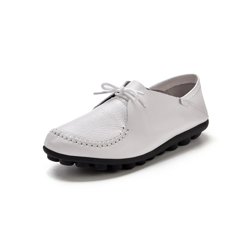 Женские мокасины из натуральной кожи на плоской подошве Новая повседневная