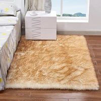 soft long plush carpet faux fluffy sheepskin fur rugs nordic living room area carpets bedroom floor white faux fur bedside rug