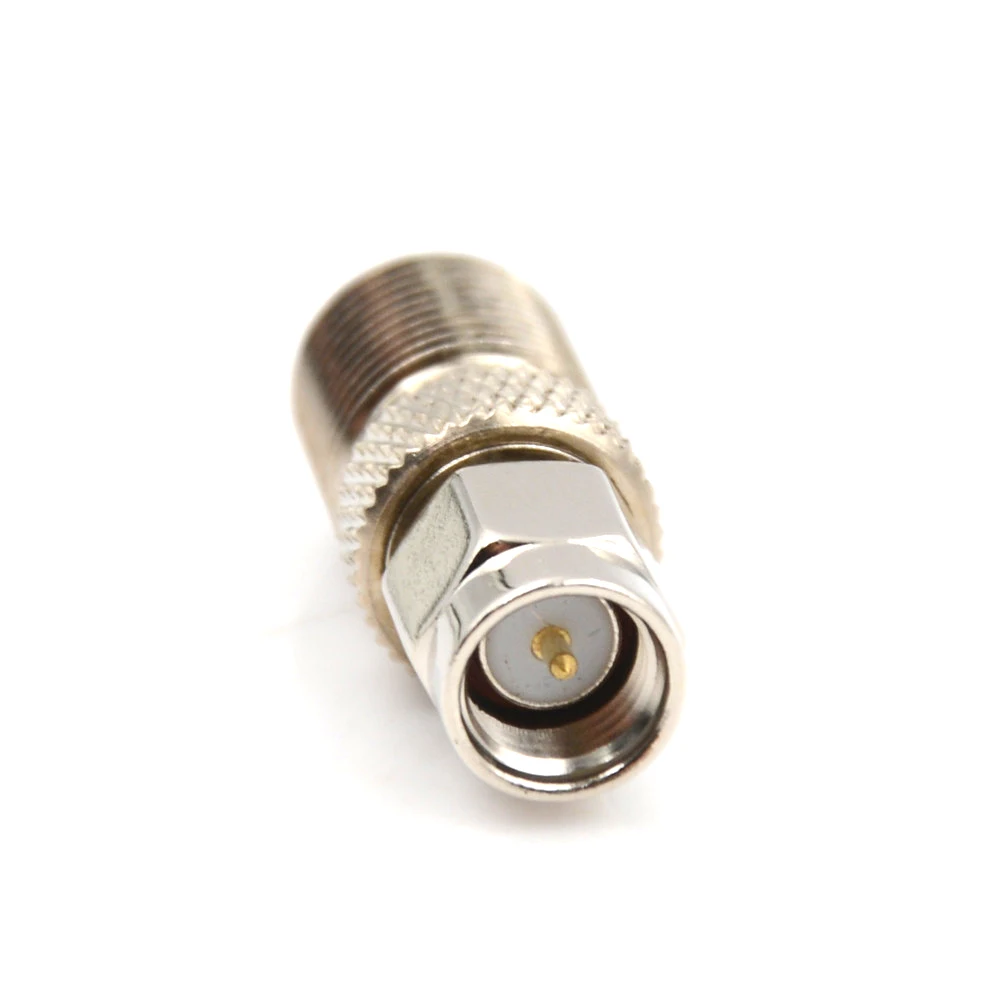 One Piece F Type Female to SMA Male Plug Coaxial Adapter Connector Silver Tone RF Coax | Обустройство дома