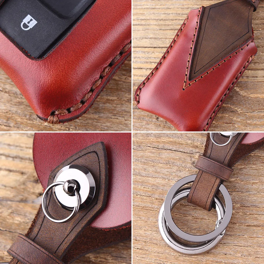 KEYYOU 2 кнопки кожаный чехол для автомобильного ключа Toyota PRIUS COROLLA VERSO Camry Замена