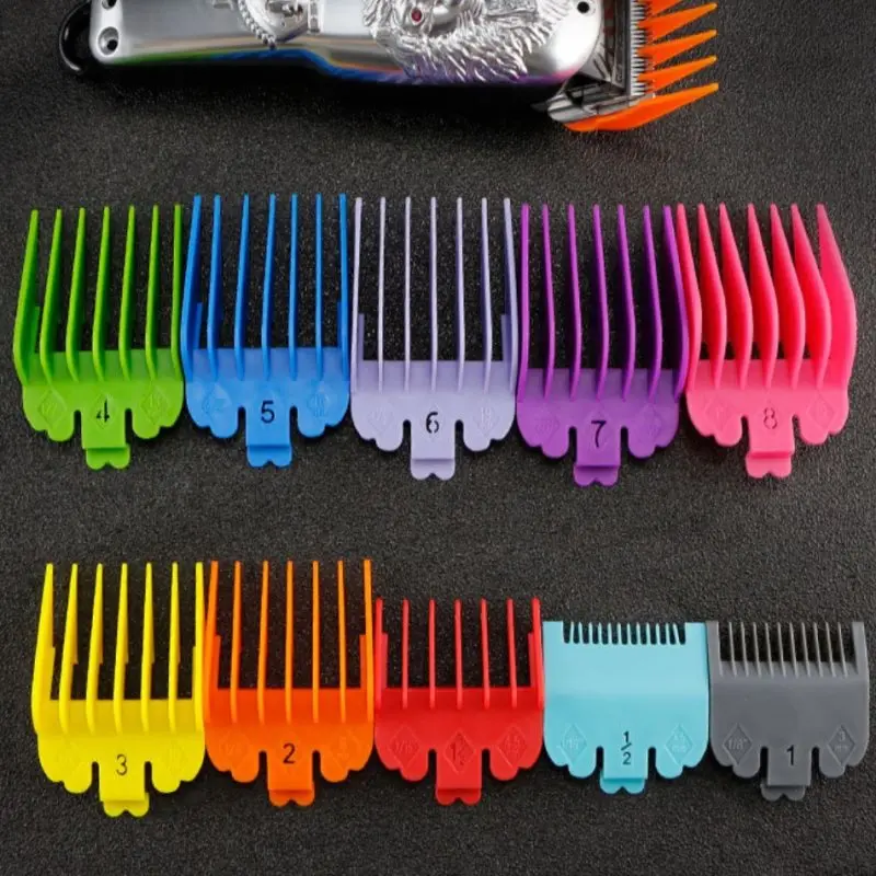 

10PCS/Set Hair Clipper Combs Guide Kit Trimmer Universal Hair Salon Tools