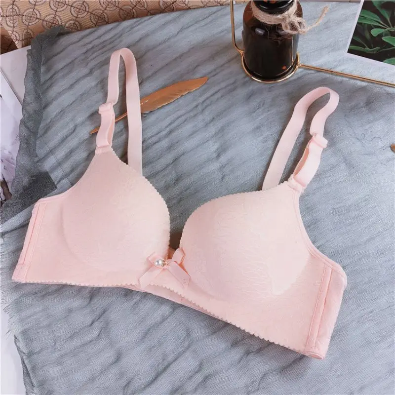 

Women One piece Seamless Bow Bra Lingerie Deep V Sexy Push Up Bra Soft Comfortable Underwear