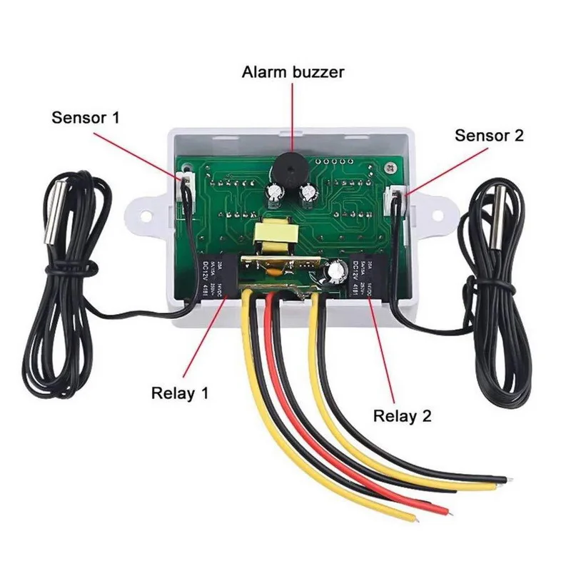 Цифровой термостат для контроля температуры цифровой Интеллектуальный двойной