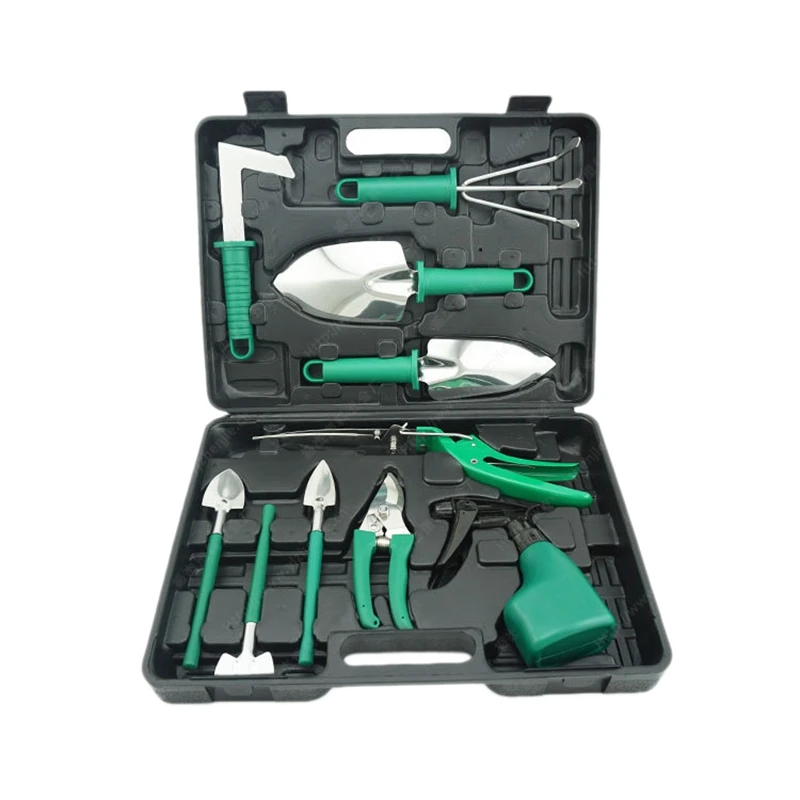 

10Pcs/Set Garden Tool Set Shovel Rake Clippers Household Multifunctional Kit Garden Planting Gardening Tools Set