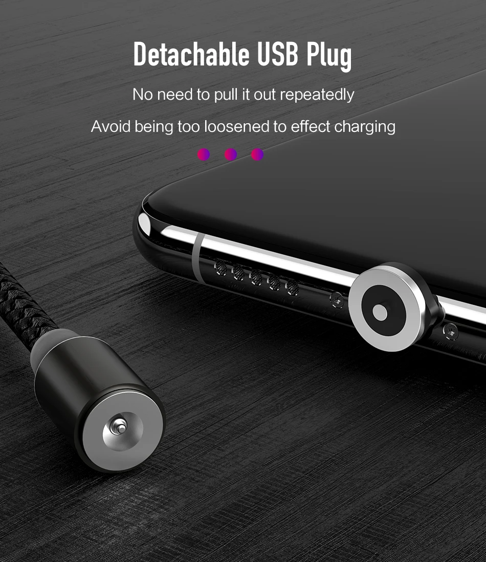 Светодиодный магнитный usb-кабель для быстрой зарядки iPhone samsung, кабель Micro USB type C, магнитный телефонный кабель для Xiaomi huawei