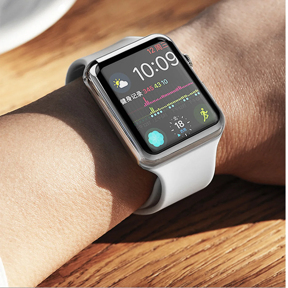 Для Apple Watch Series 4 3 2 1 40 мм 44 чехол из мягкого ТПУ с покрытием прозрачная защитная