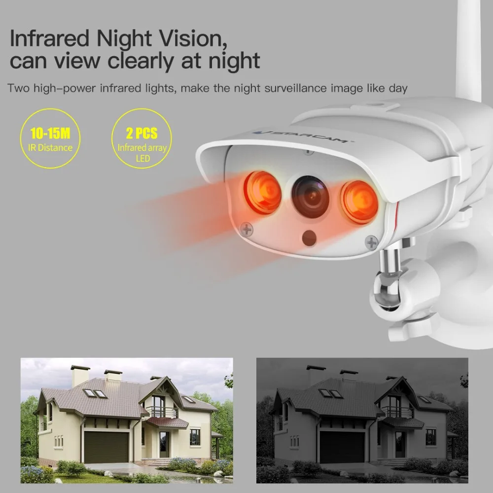Vstarcam Новый C16S 3MP Wi Fi IP Камера 1080P открытый безопасности Водонепроницаемый ИК