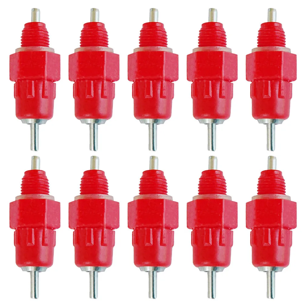 Топ продаж в 2020 10 шт Птицы воды питьевой соски Утка Курица Кормление винт поилке