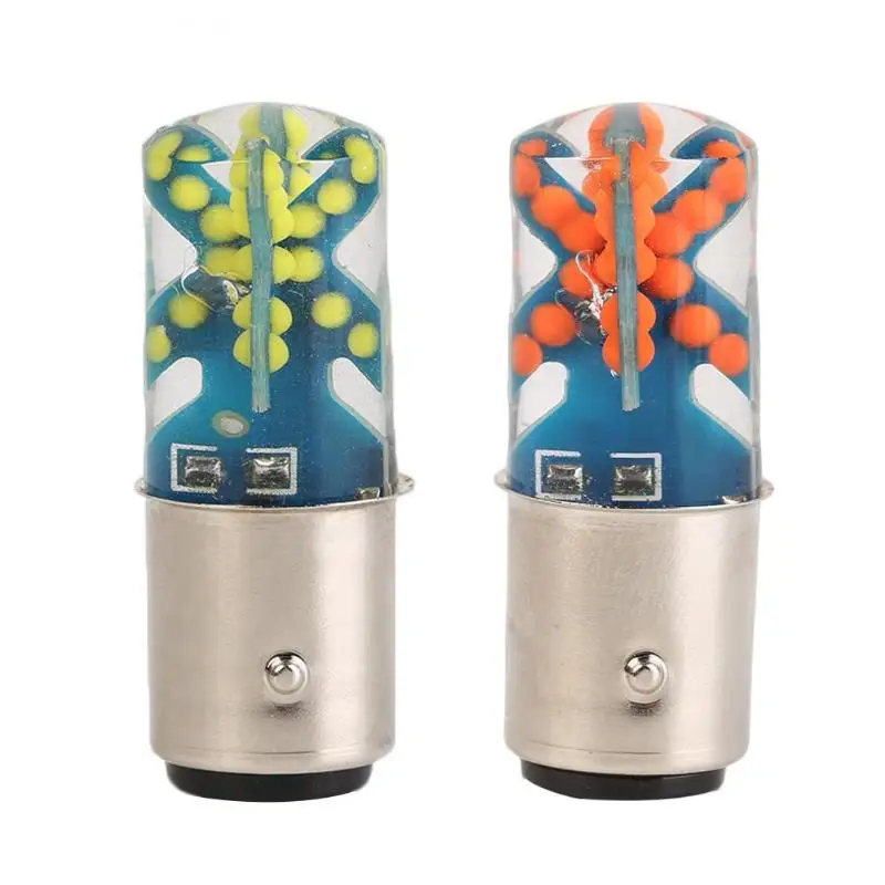 1157 BAY15D P21/5 W красный стробоскоп мигающий светодиодный фонарь для автомобиля