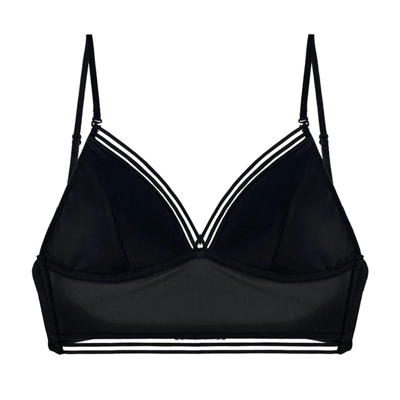 Новинка 2020 гладкий бюстгальтер из ледяного шелка с большой открытой спиной