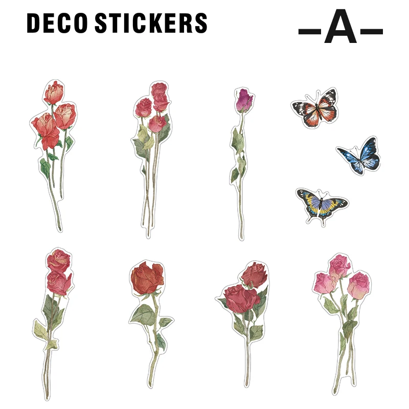 

Mr.paper 6Design Mountain Wild Love Letter Series Decorative Sticker Scrapbook Diary Toy Decorative Album DIY Stationery Sticker