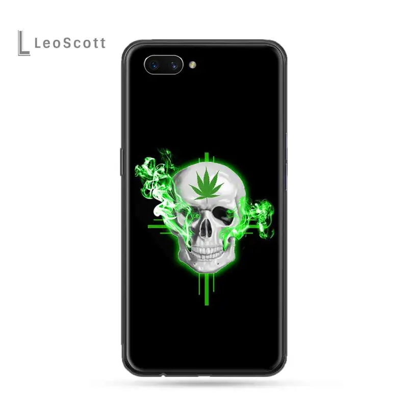 

Art High Weed Pictures Leaf Grass Phone Cases For OPPO F 1S 7 9 K1 A77 F3 RENO F11 A5 A9 2020 A73S R15 REALME PRO funda coque