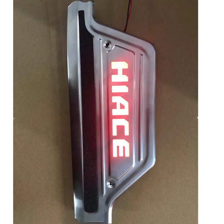 2005 2018 hiace автобус передняя дверь левая и правая LED педаль из нержавеющей стали 3