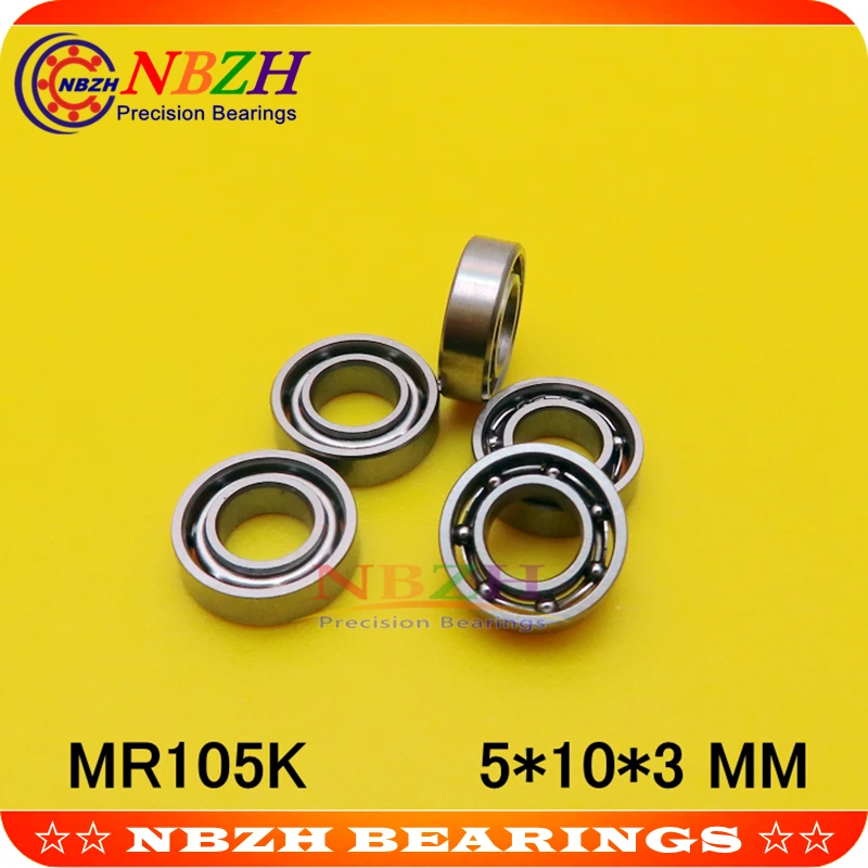 Миниатюрный подшипник MR105 L-1050 OPEN MR105W3ZZ MR105ZZW3 5*10*3 мм для хобби и промышленности на