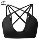 LNGXO Женские Бесшовные Спортивные бюстгальтеры, Быстросохнущий эластичный бюстгальтер для тренажерного зала, бега, спортивные дышащие топы для фитнеса и йоги