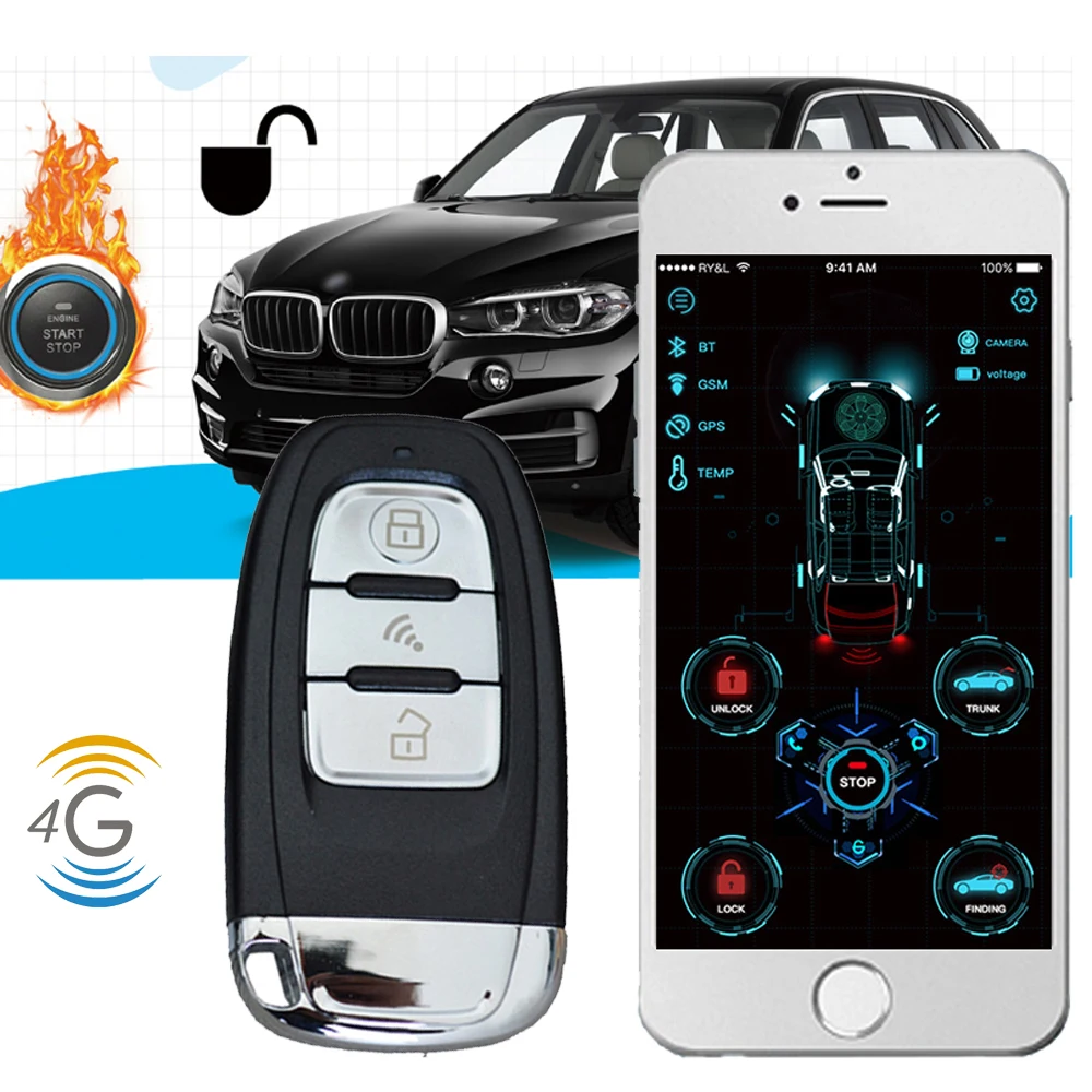 Cardot Производитель 4G смартфон приложение gps онлайн местоположение gps gsm трекер gsm Автомобильная сигнализация