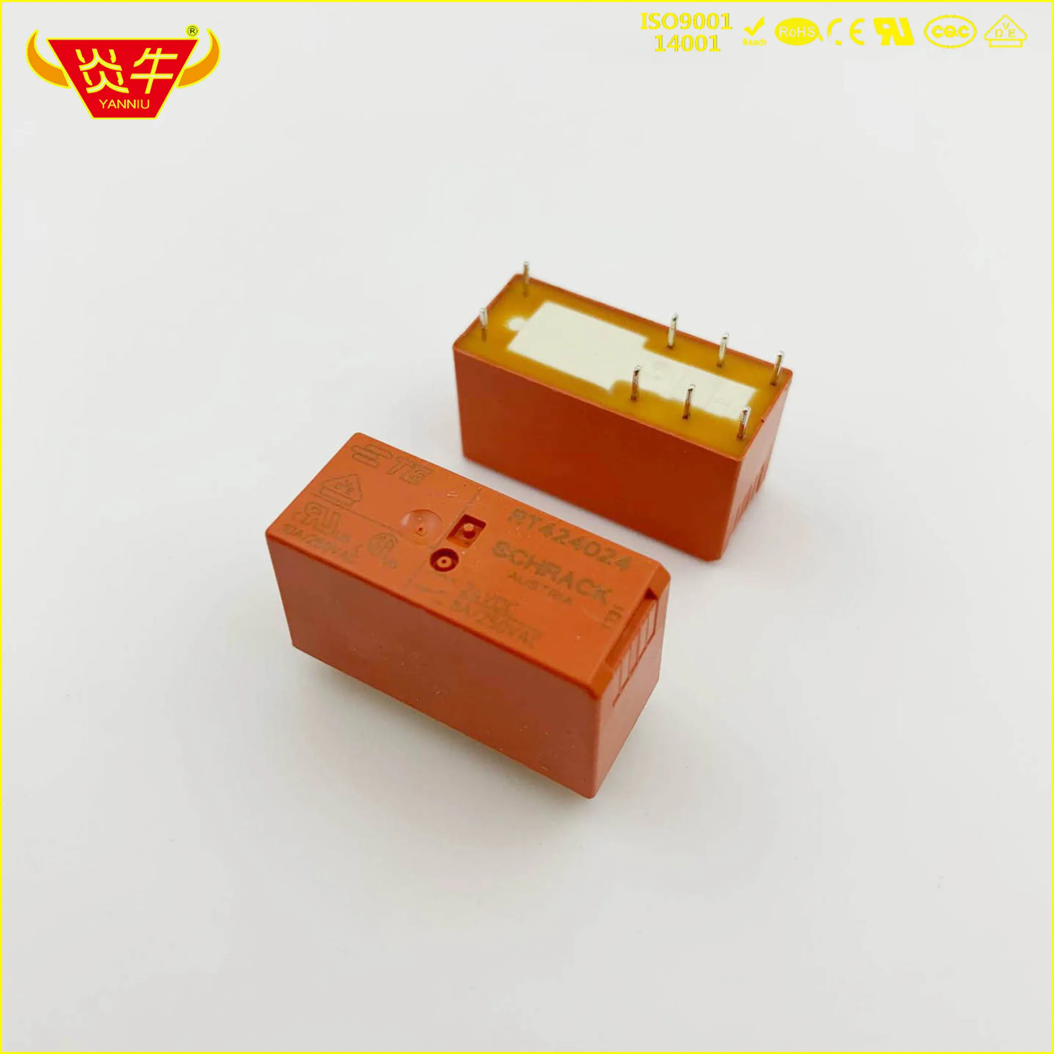 10 шт., Tyco Electronics для SCHRACK-TE Connectivity RT424005 RT424012 RT424024 8A250VAC 8PINS, реле мощности G2R-2 type 4462s