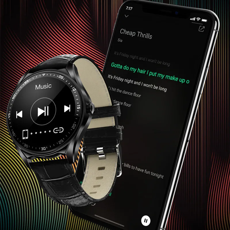 

E16 Fitness Smart Watch Men Sports SmartWatch Round Touch Screen Bluetooth Call Wristwatch Music Play For IOS And Android