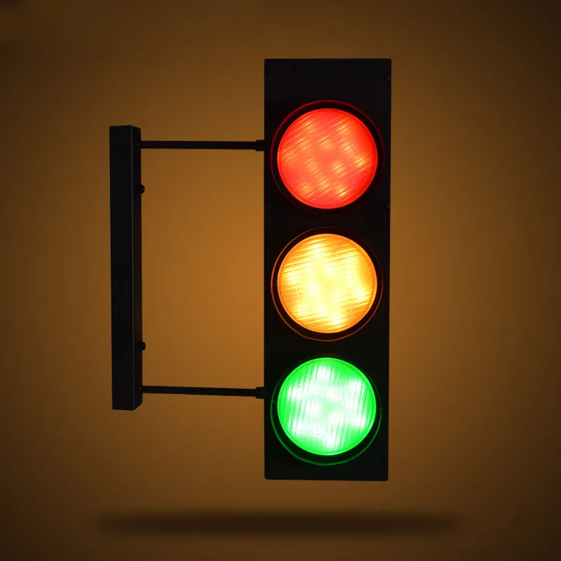 

Необычное украшение, индивидуальный промышленный Ретро двухсторонний дорожный фонарь, черный настенный светильник для ресторана, кафе, бара