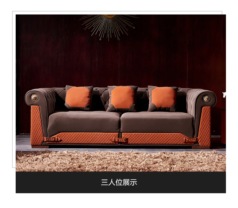 Комплект диванов из натуральной кожи для гостиной 2 + 3 места | Мебель