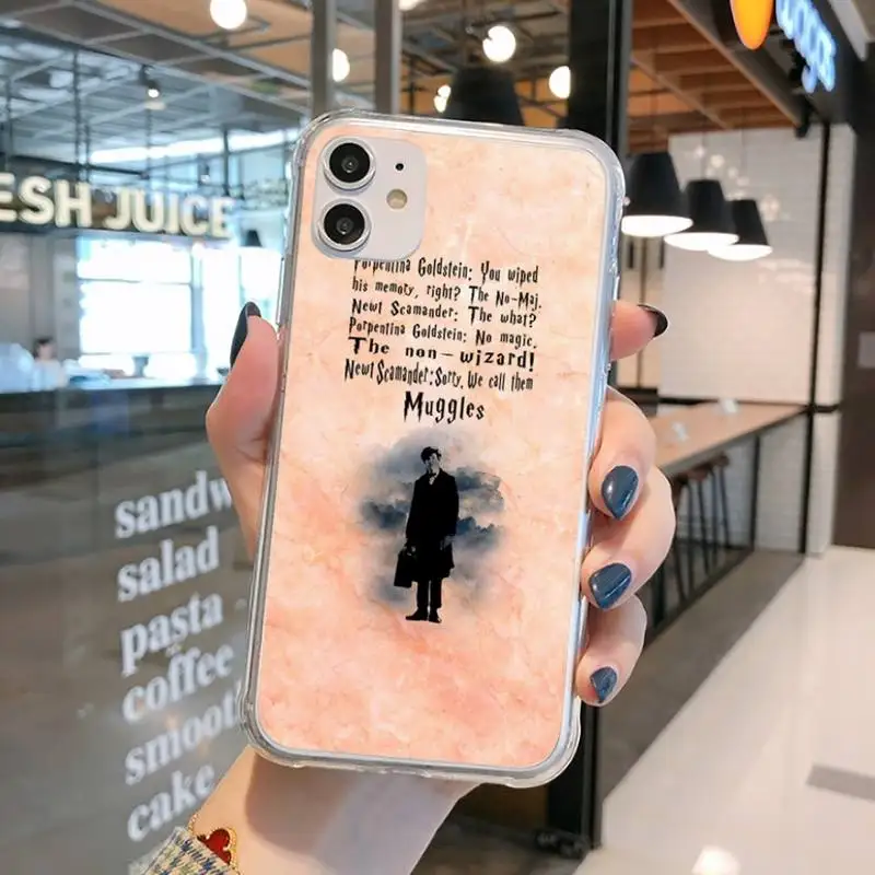 

Fantastic Beasts Phone Case Transparent for iPhone 11 12 mini pro XS MAX 8 7 6 6S Plus X 5S SE 2020 XR