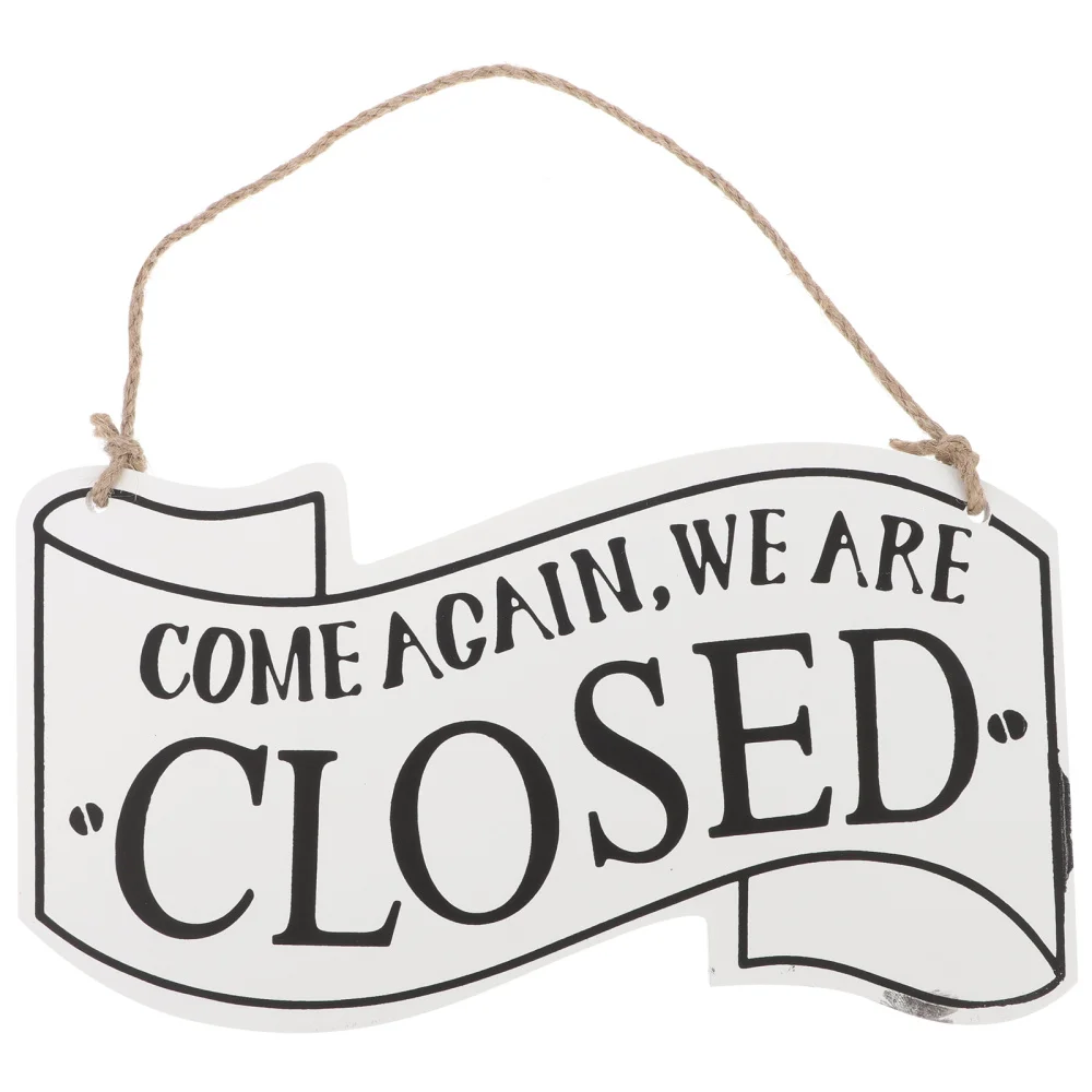 

1pc Door Hanging Sign Open and Close Hanging Tags for Bars Cafe Restaurant