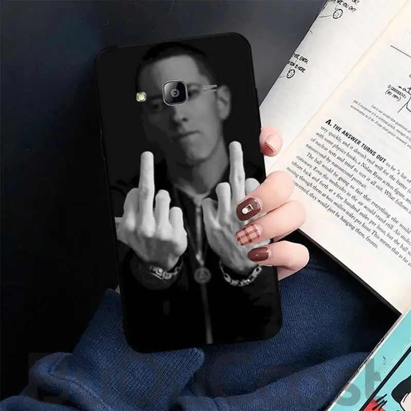 

Fashion Eminem rapper cool Phone Case For Samsung galaxy S 7 8 9 10 20 edge A 6 10 20 30 50 51 70 note 10 plus