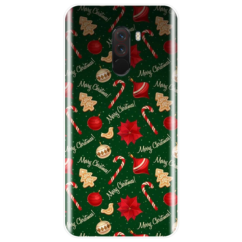 Новый год рождественский дизайн задняя крышка чехол для телефона из мягкого