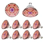 10 шт.лот 120 Вт полный спектр LED Grow Light E27 светодиодная лампа Fitolamp для растений, комнатных теплиц, гидропоники, лампа для роста
