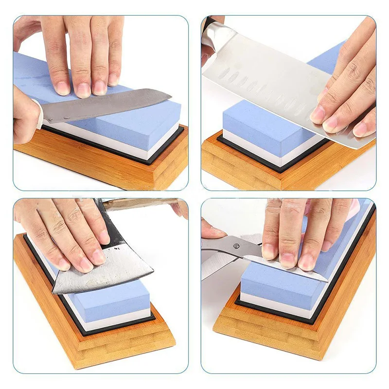 Professional Whetstone Sharpening Stones grinding stone water kitchen Tool 2-IN-1 240 600 1000 3000 grit | Дом и сад