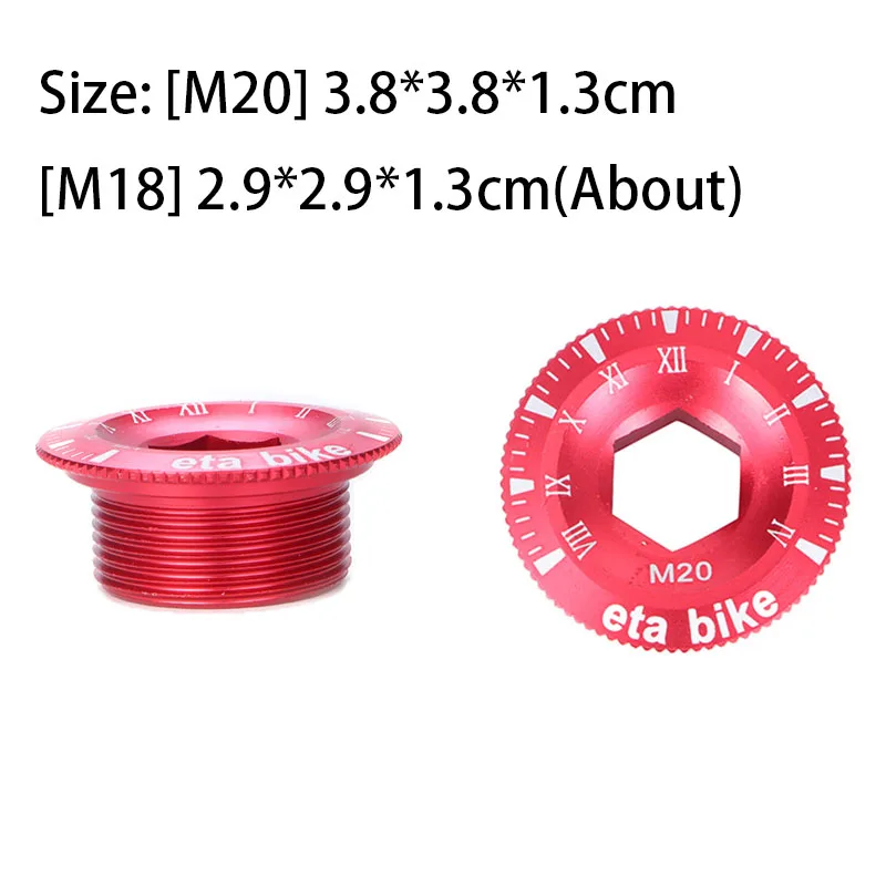 M18 M20 крышка шатуна велосипеда винтовая дорожный шатун для горного алюминиевый