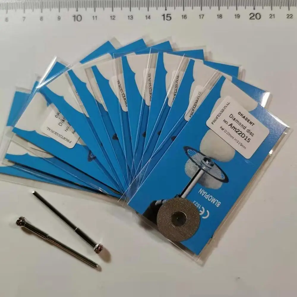 10 шт стоматологический ультратонкий двухсторонний алмазный режущий диск 0 15 мм