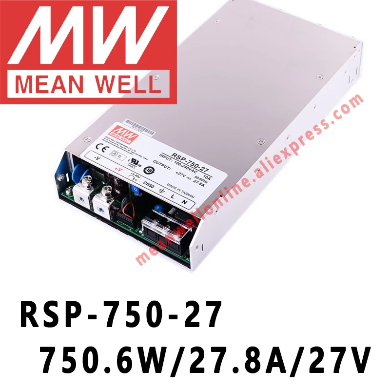 Mean Well RSP 750 27 meanwell 27VDC/27 8a/750 W одиночный выход с функцией PFC источник питания