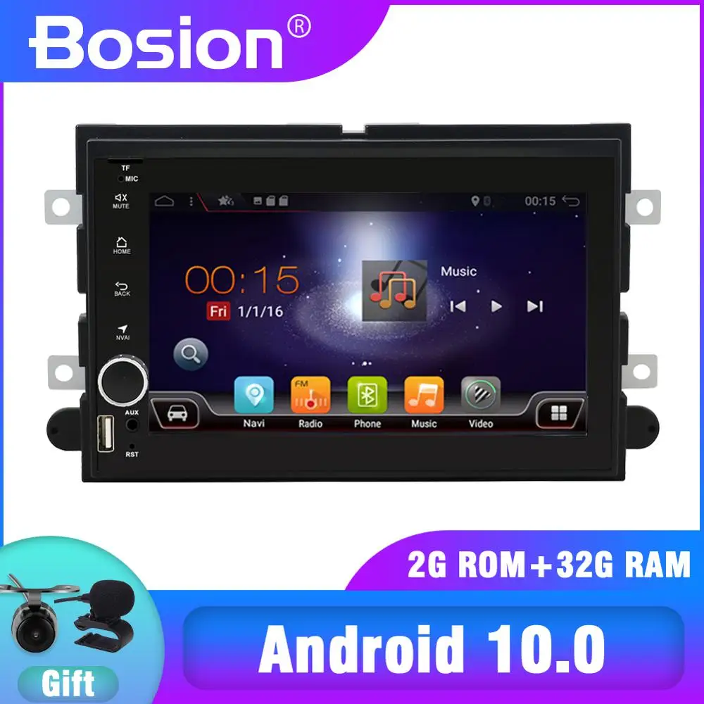 Автомобильный DVD-плеер Bosion проигрыватель на Android 10 с GPS для Ford F150 F350 F450 F550 F250 Fusion