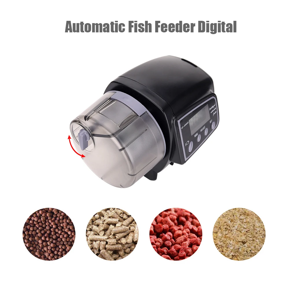 

Automatic Fish Feeder Digital Auto Fish Turtle Feeder for Aquarium Fish Tank Timer Fish Feeder Fish Food Dispenser