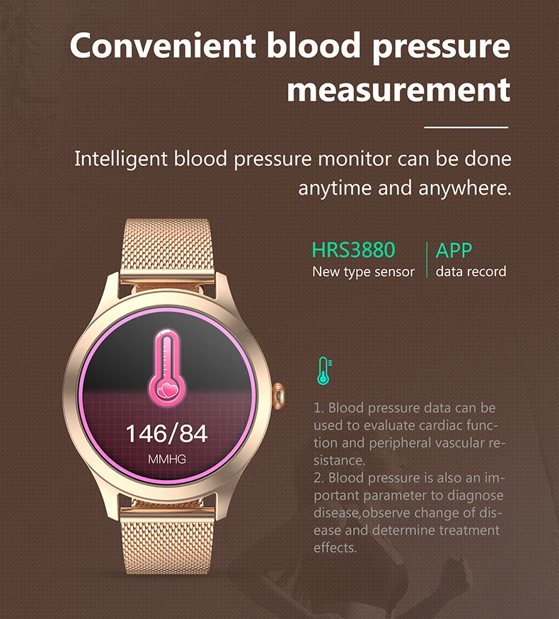 

NEW 2021 Women Fashion Smart Watch Waterproof Heart Rate Blood Pressure Sleep Monitor Smartwatch Gift For Ladies Watch Bracelet