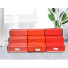 Кожанаясетчатая лестница для домашних животных, ступеньки для собак, съемная 3-этажная лестница, моющаяся лестница для кошек и собак B88