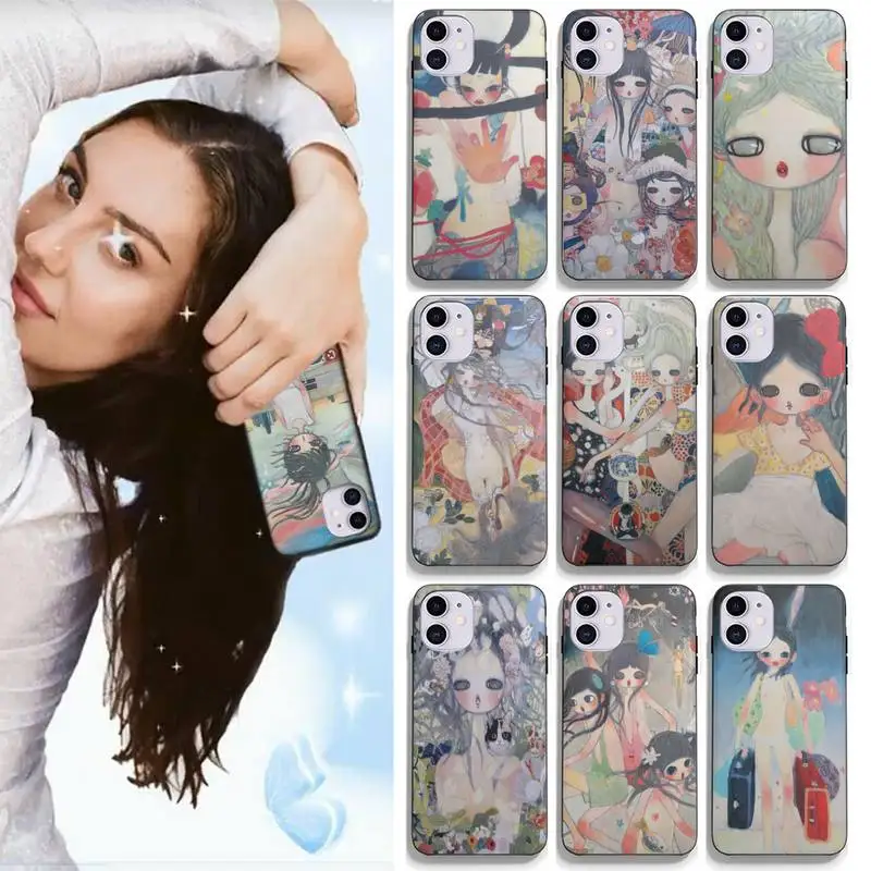 

Aya Takano Phone Case For Iphone 13 Mini 12 11 Pro Max X XS MAX XR Cover For Iphone 7 8 Plus SE2 Silicone Cover