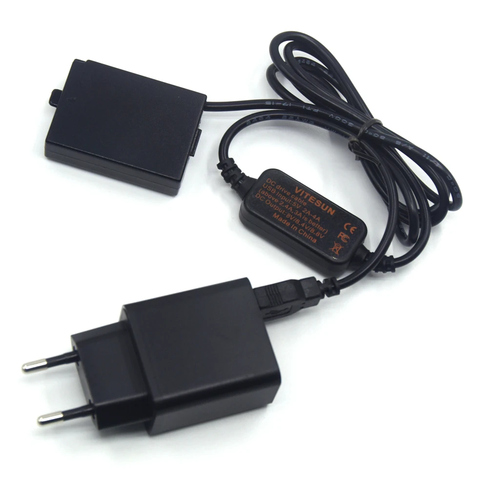 ACK E10 внешний аккумулятор USB кабель + DR LP поддельный зарядное устройство адаптер