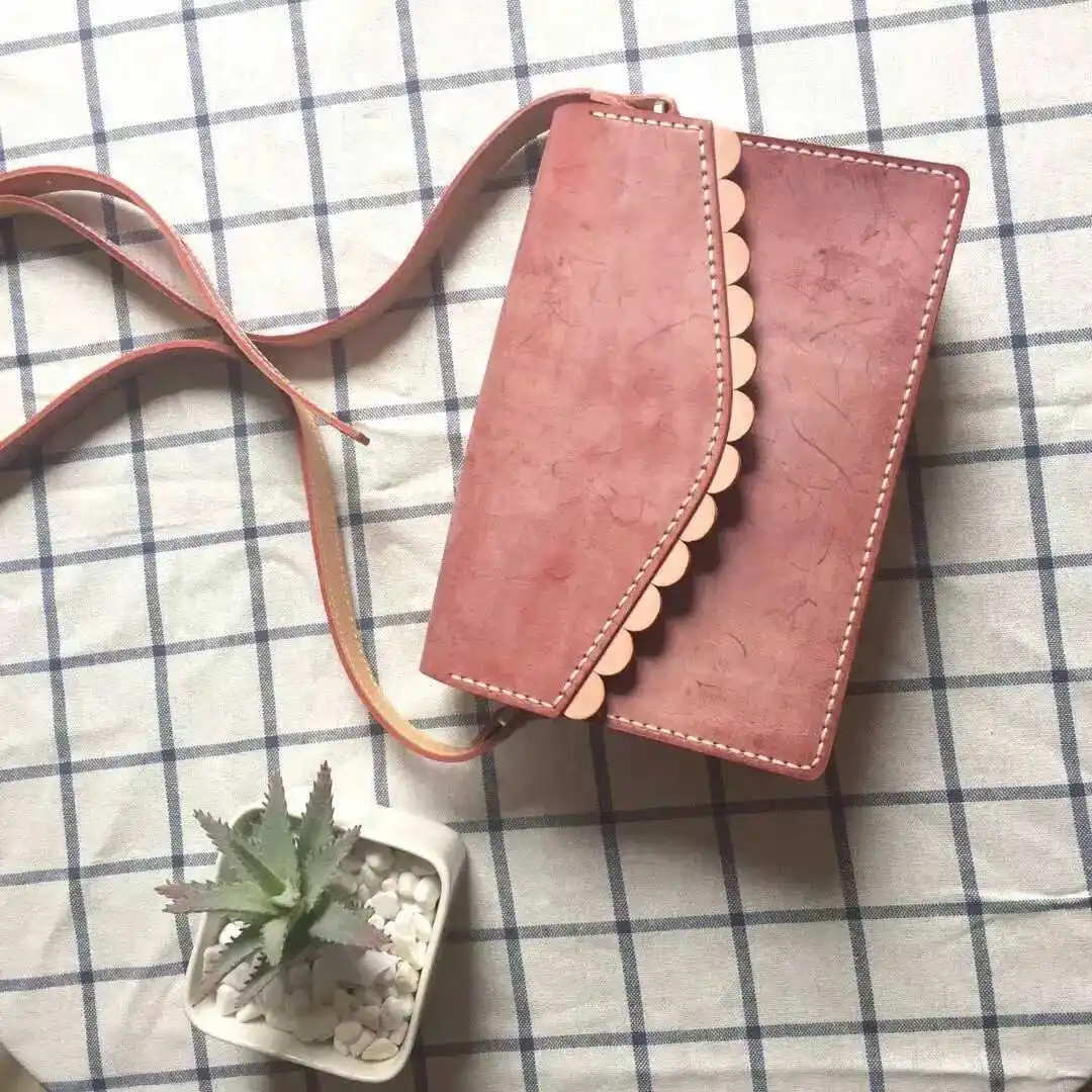 Японское стальное лезвие деревянная штампованная сумочка сумка на плечо дырокол