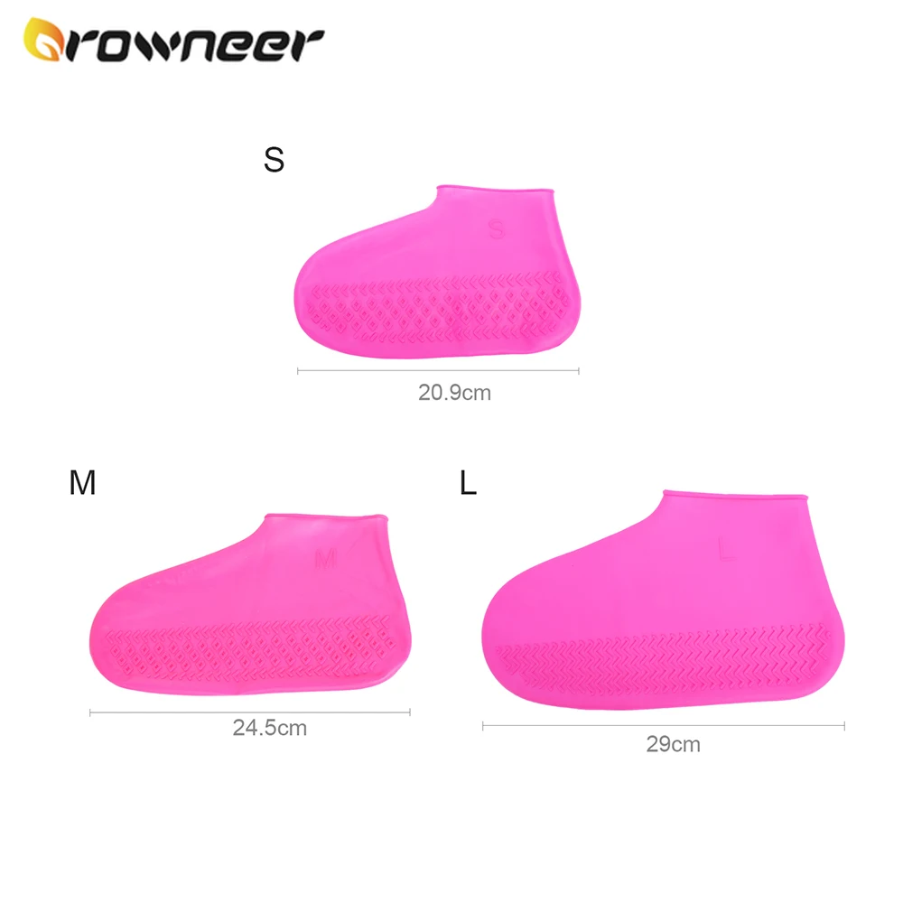 

Multicolor Non-Slip Foldable Elastic Waterproof Shoes Cover Light Unisex Silicone Shoes Protector Outdoor Rain Snow Camping Wear