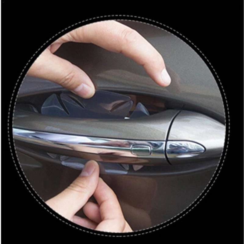 1 рулон Автомобильная защитная пленка против царапин для защиты дверной лампы OPVC
