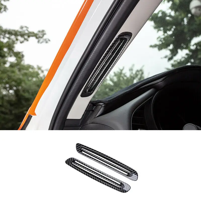 

Fit For Mazda 3 Axela 2020-2021 Carbon Fiber A Pillar Air Outlet Vent Cover Trim car modification