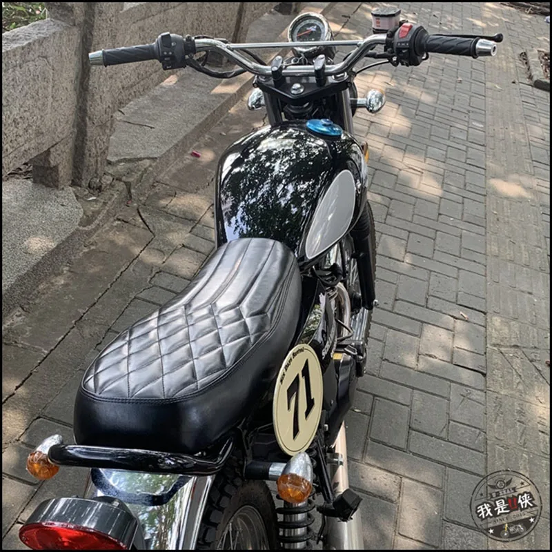 Универсальная винтажная подушка на сиденье для мотоцикла ручной работы 630 мм в