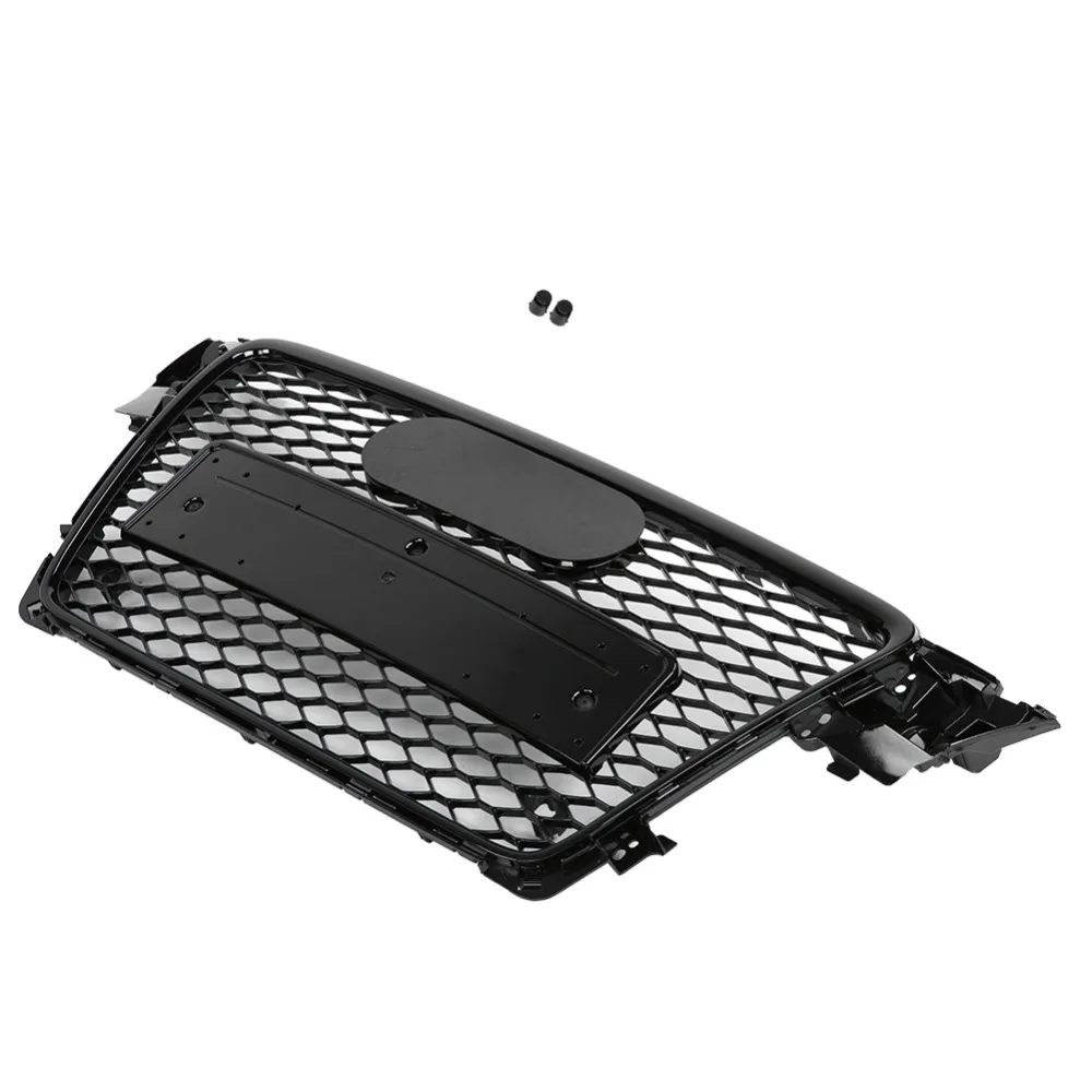 For RS4 Style 1 Set Black ABS Radiator Chrome Front Sport Hex Mesh Hood Grill Gloss Audi A4S4 B8 2009 2010 2011 2012 | Автомобили и