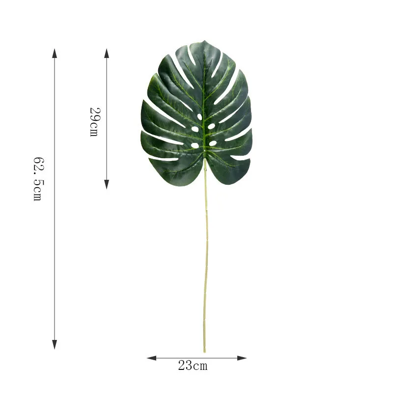 Цельные пластиковые искусственные растения monstera, тропические листья пальмы, украшения для дома и сада, аксессуары для фотосъемки - Цвет: Style05