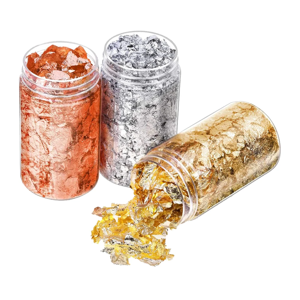 

Золотой лист, фольга, хлопья для смолы, литье под давлением, позолота, ремесло, дизайн ногтей, Декор