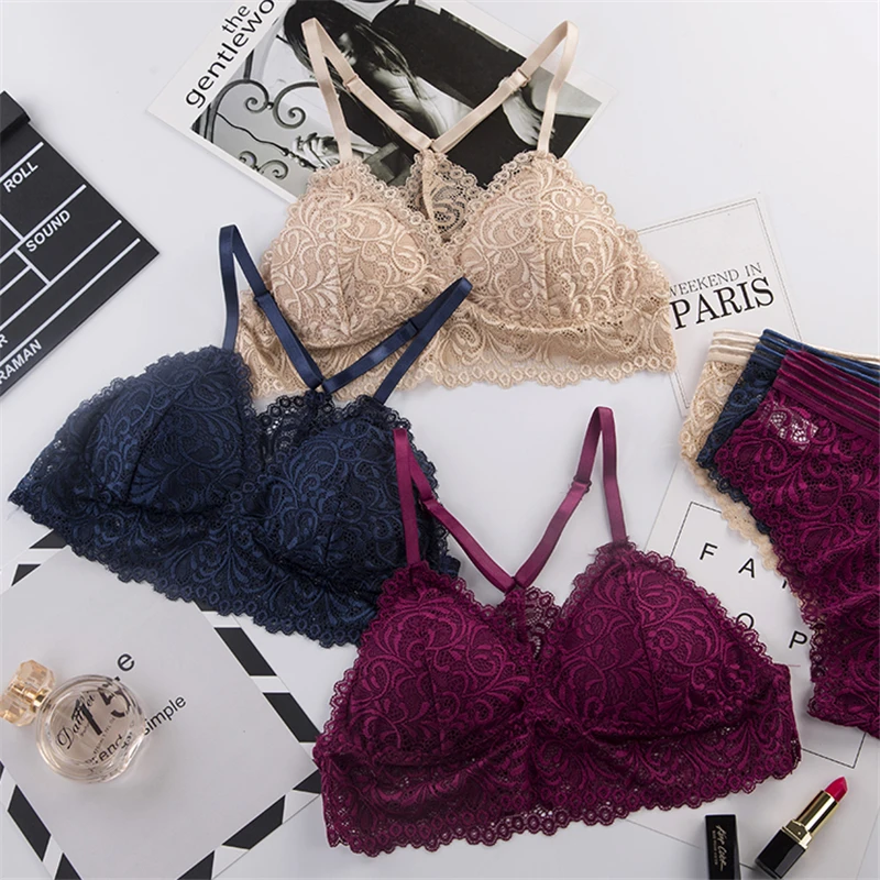 Комплект нижнего белья корсет с эффектом пуш-ап бесшовные кружевные трусики без